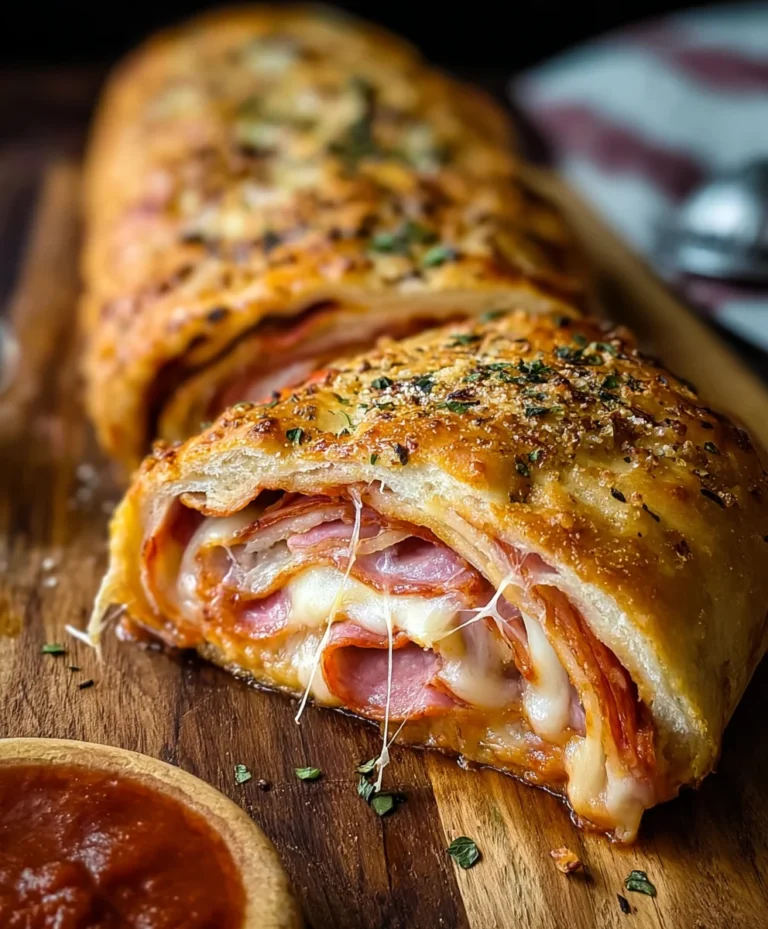 Easy Italian Stromboli Pizza Recipe – Delicious Beef Filling