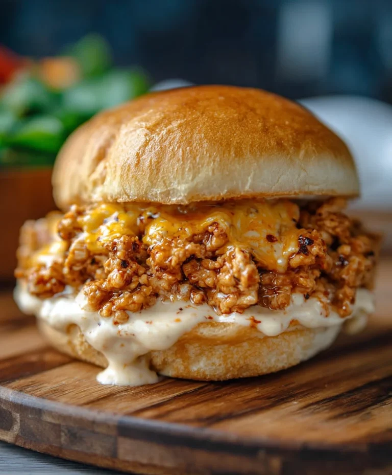 Cajun Chicken Sloppy Joes Creamy Cheese Sauce