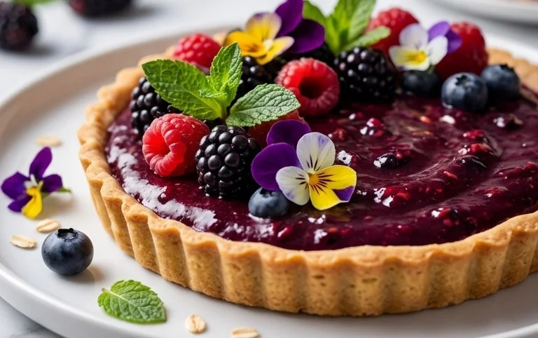 No-Bake Blackberry Tart