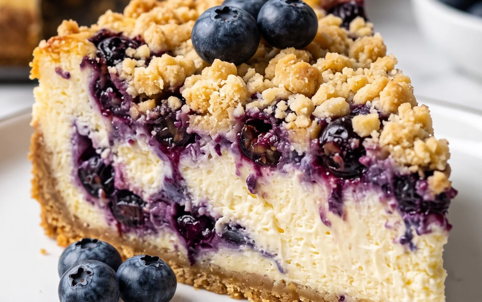 Heidelbeer-Streusel-Käsekuchen