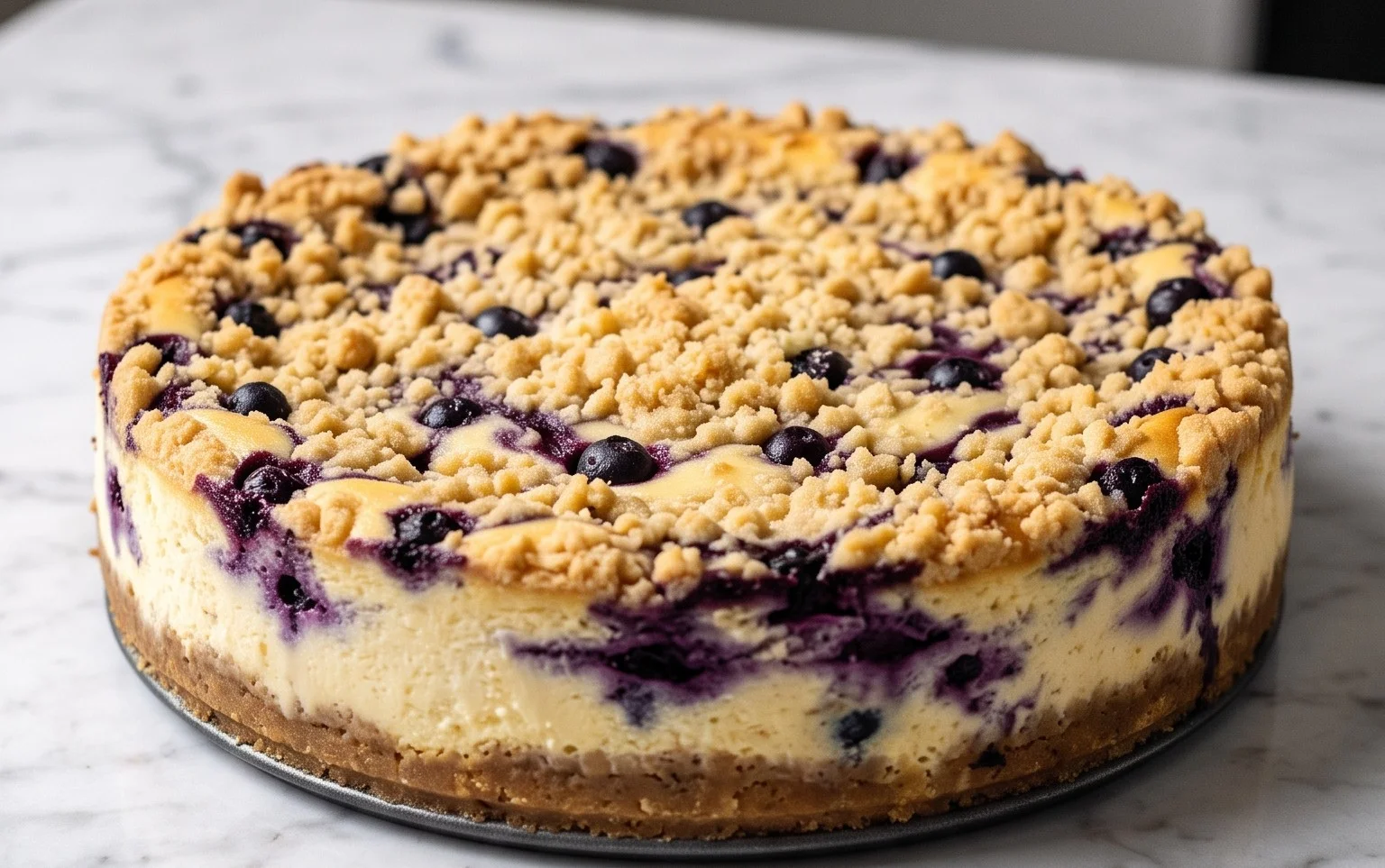 Heidelbeer-Streusel-Käsekuchen: Cremig & Knusprig