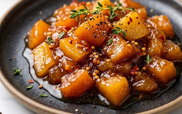 Rezept f&uuml;r Quittenchutney mit Apfel