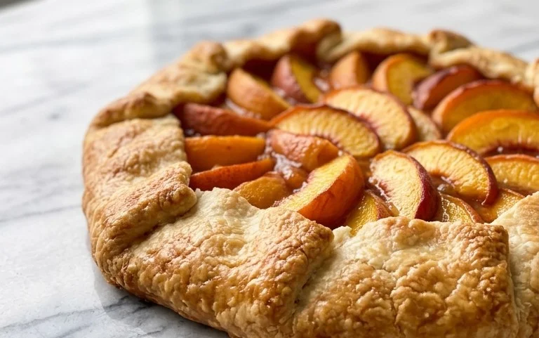 Sommer-Pfirsich-Galette: Einfach rustikal lecker!