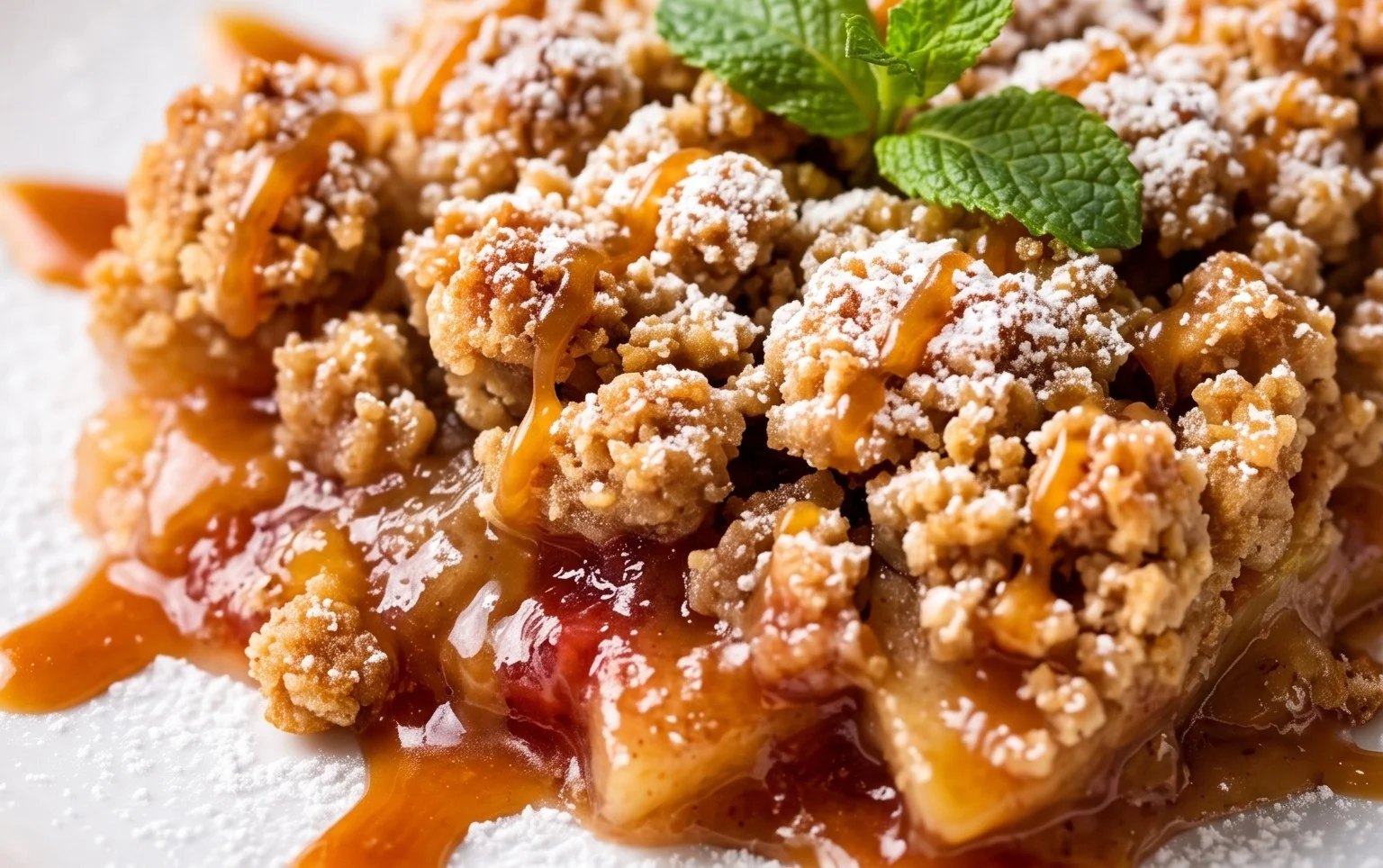Einfacher Apfel-Crumble Rezept