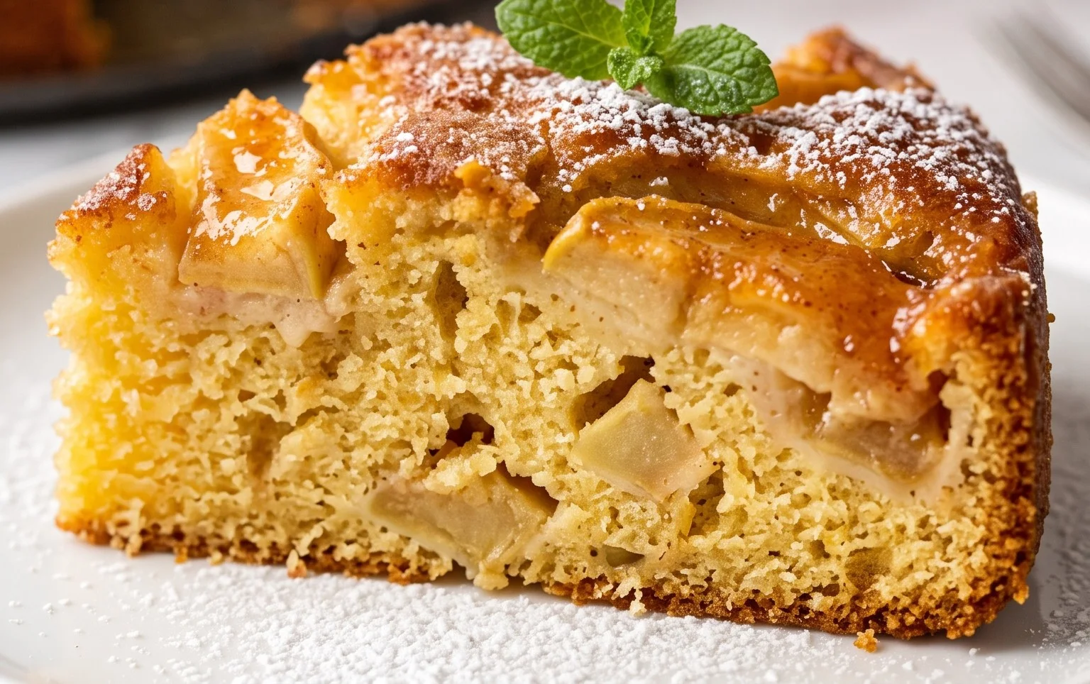 Schneller Apfelkuchen mit Rührteig