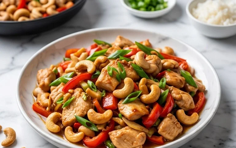 Thai Cashew Chicken: Schnell, Würzig & Knusprig