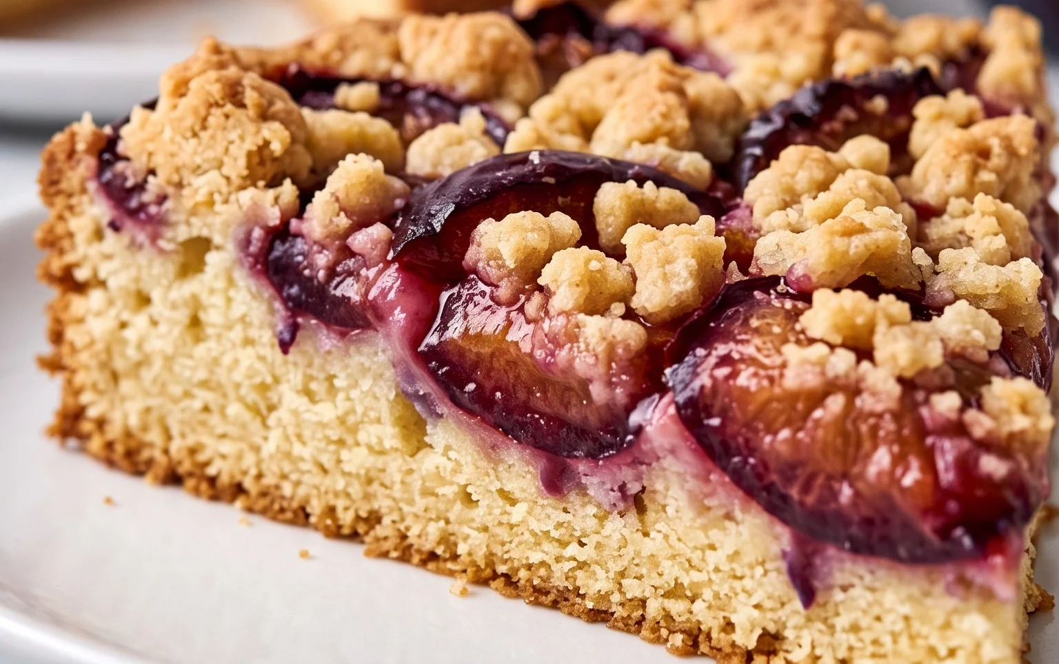 Pflaumenkuchen mit Streuseln