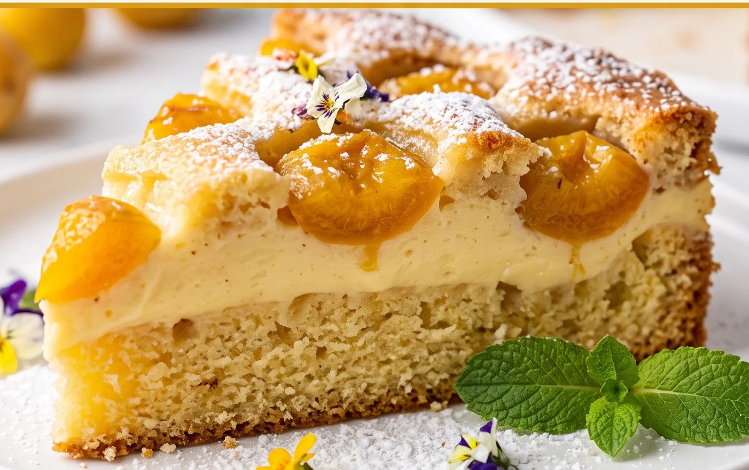Mirabellenkuchen mit Pudding - einfach mit Vanillepudding